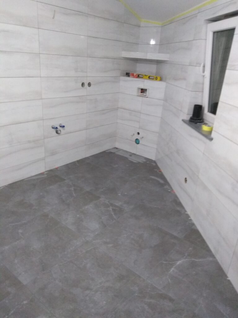 układanie płytek w łazience, płytki w łazience, układanie płytek Palko-bud